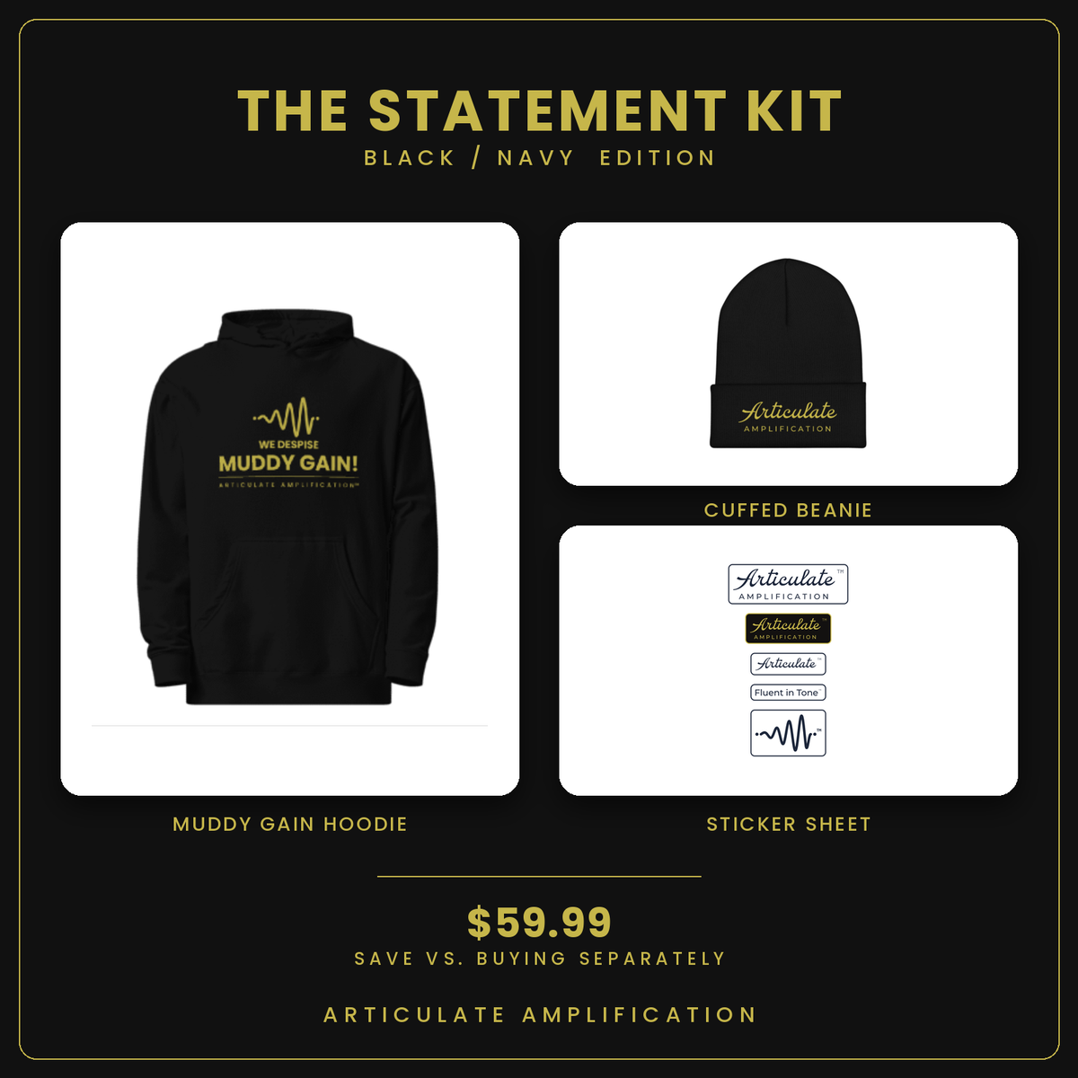 The Statement Kit - Black / Navy
